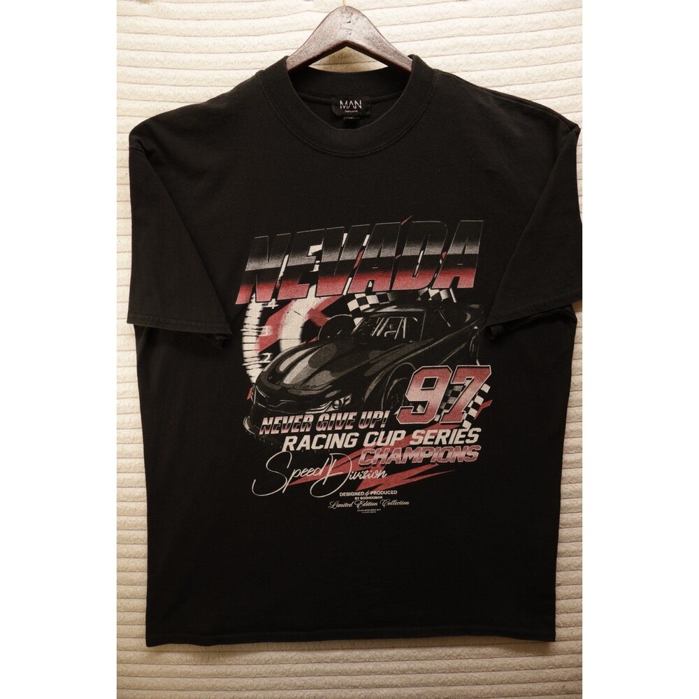 Nevada Racing Cup #97 Black Size Medium t shirt boohooMAN, FLAW see picture